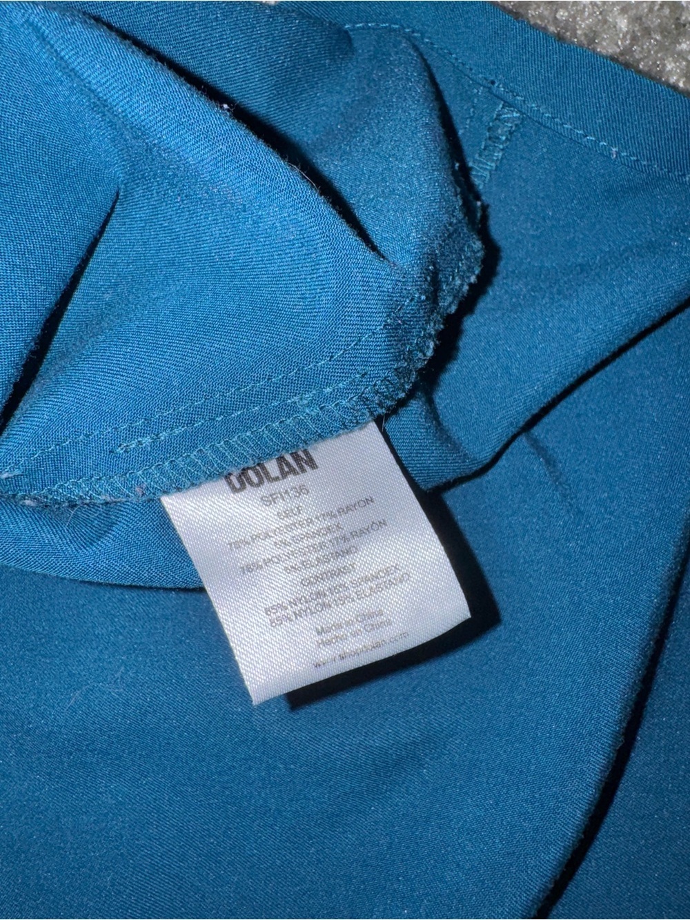 DOLAN Caribbean Blue V-Neck oversized scrub top XLarge - Picture 8 of 8
